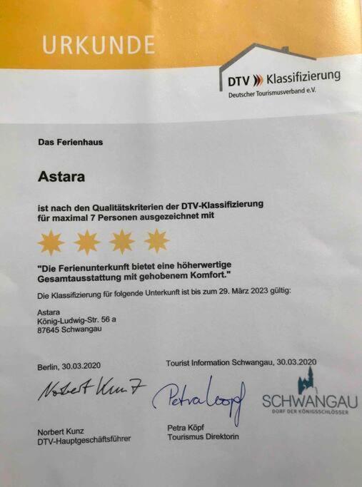Astara - Dein Traum-Ferienhaus In Швангау Екстериор снимка